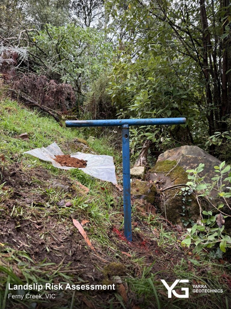 Landslip Risk Assessment fieldwork in Ferny Creek, Victoria