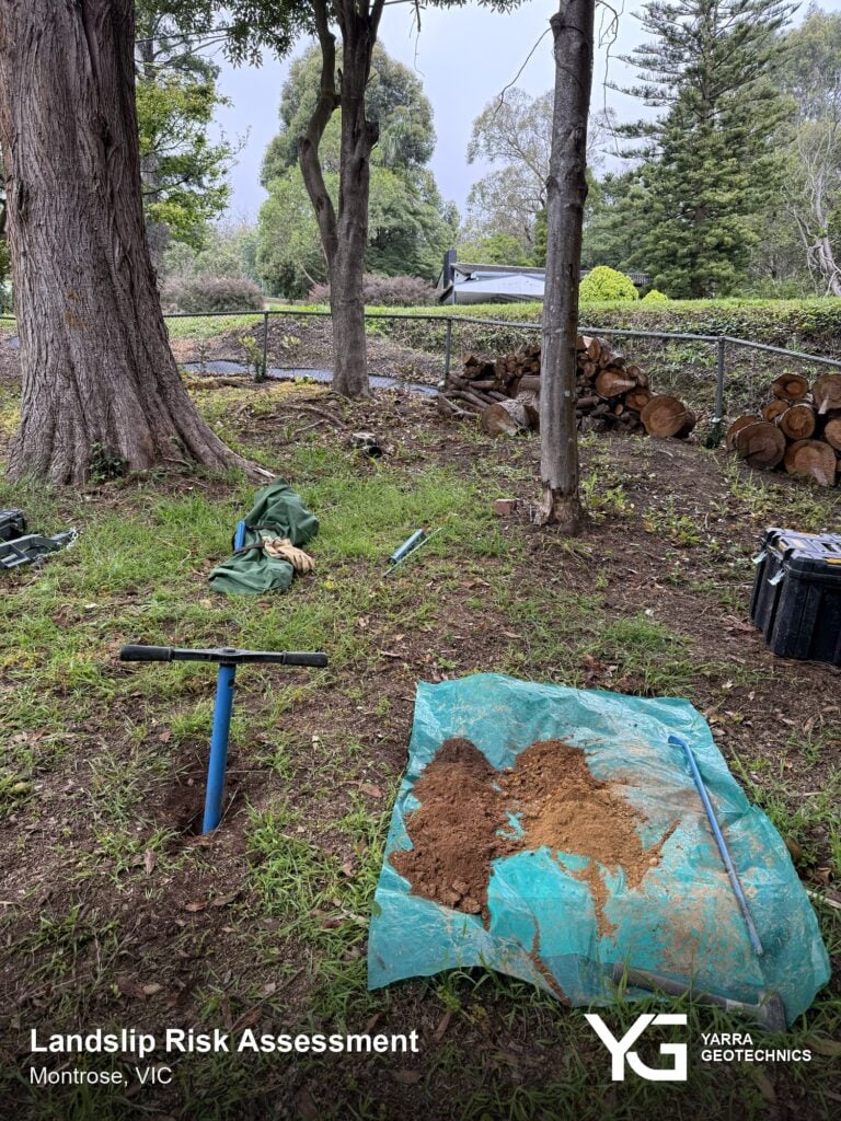 Landslip Risk Assessment fieldwork in Montrose, Victoria