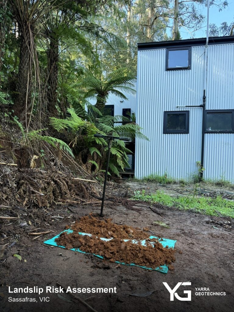 Landslip Risk Assessment fieldwork in Sassafras, Victoria