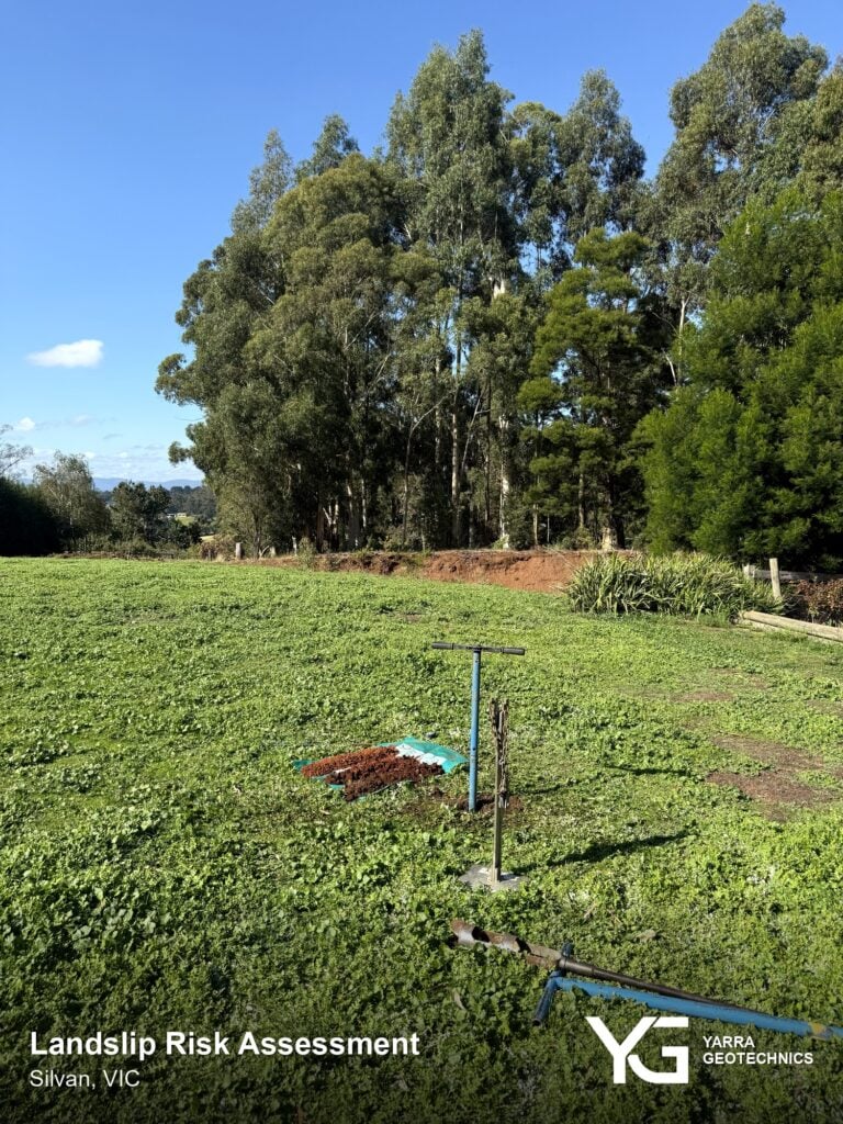 Landslip Risk Assessment fieldwork in Silvan, Victoria