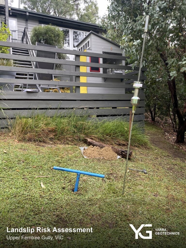 Landslip Risk Assessment fieldwork in Upper Ferntree Gully, Victoria