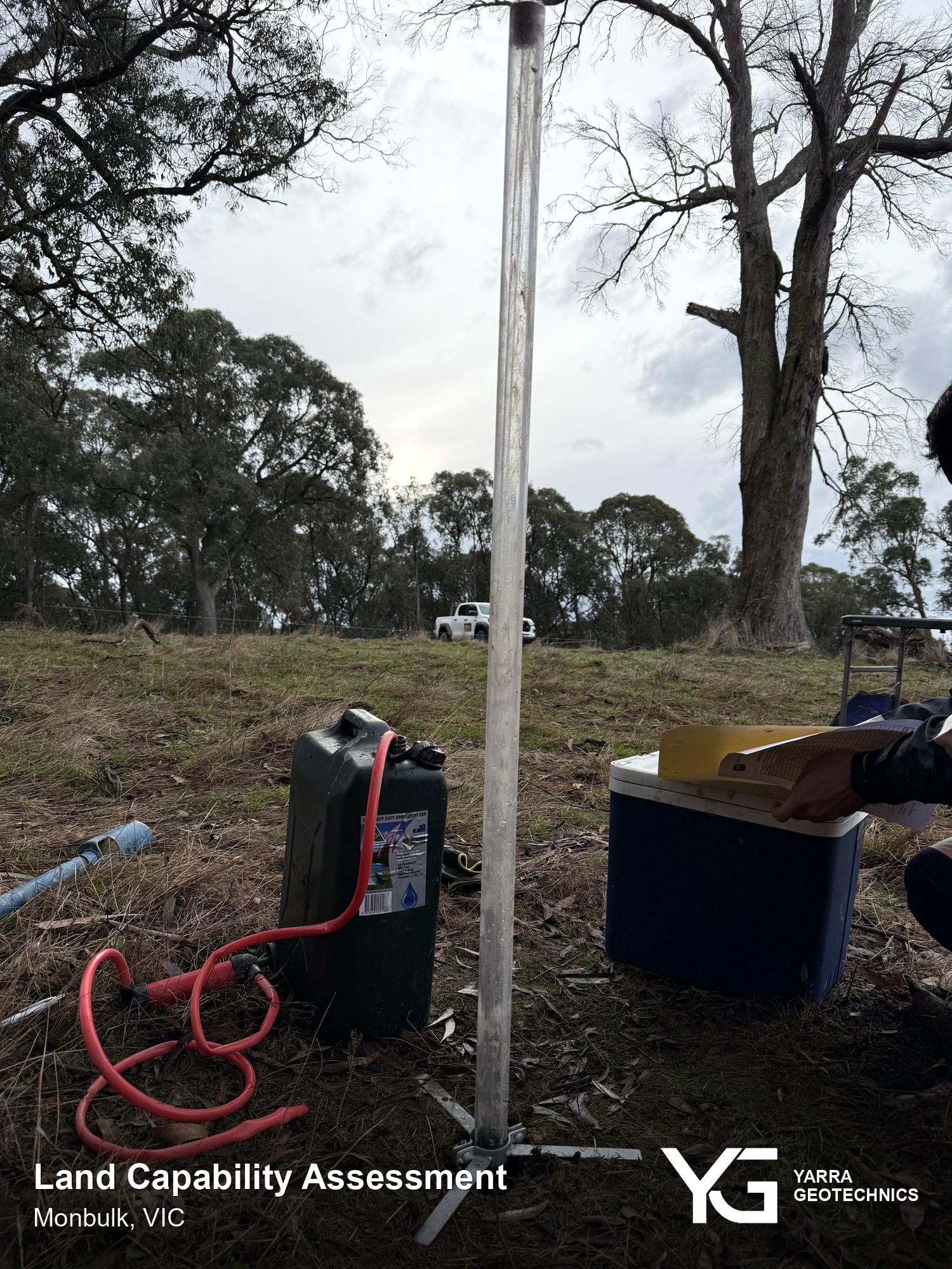 Land Capability Assessment fieldwork in Monbulk, Victoria