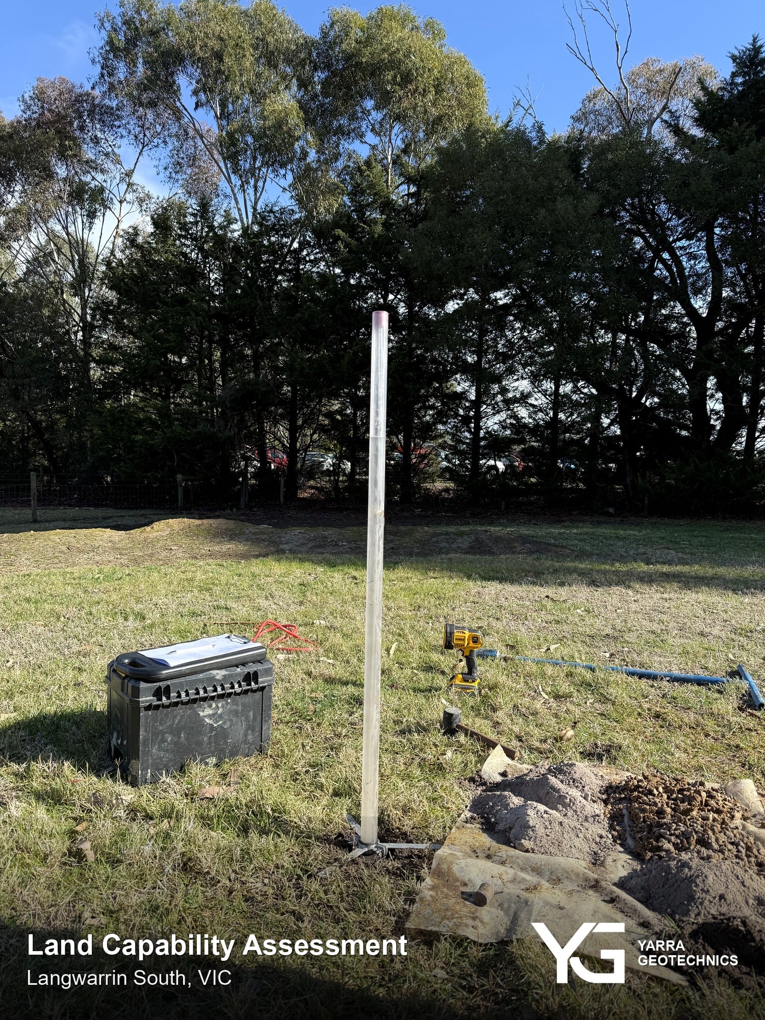 Land Capability Assessment fieldwork in Langwarrin South, Victoria